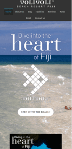 New website for Volivoli Fiji